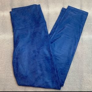Aerie Offline Blue High Rise Hugger Leggings Size Large